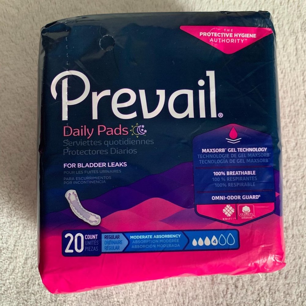 Prevail Daily Incontinent Pad 9-1/4″ L Regular